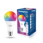 Crompton Immensa 9W Bluetooth Enabled Smart Bulb B22 | 16 million Colours | White Tunable (Warm, Neutral & Cool White) & Dimmable | App-Control |Music Sync|Perfect light for all occasions|Pack of 1 - Image 2