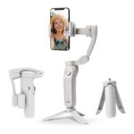DIGITEK® (DSG-007F) 3-Axis Gray Smartphone Gimbal - Wide Angle Handheld Vlogging Stabilizer - 4 Creative Operation Modes for Android & iOS - Seamless Videography - Image 2