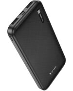 DR VAKU® CYREX 10000mAh Power Bank Portable Slim Design with Dual USB Output Type-C Micro (Input & Output) Lithium Polymer Battery Compatible with iPhone, Samsung, OnePlus & All Smartphones- Black - Image 2
