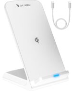 DR VAKU® Unity 15W Fast Wireless Charger Qi Certified Charging Stand for iPhone 17/17 Air/17 Pro/17 Pro Max, 16/16 Plus/16 Pro/16 Pro Max, 15/14/13/12/11 Series- White - Image 2