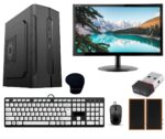 Desktop Computer Set with i5 3470, 8GB RAM, 256GB SSD, 19-inch Monitor, Keyboard, Mouse, WiFi, Speakers, Windows 10, Black - Image 2