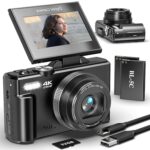 Digital Camera for Photography and Vlogging, 4K Autofocus YouTube Camera with 3" 180° Flip Screen, WiFi, 18X Zoom, Flash, 2 Batteries & 32GB SD Card - Image 2