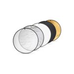 Digitek (DRB 5-1) Camera Reflector 45-inch /110 cm 5 in 1 Collapsible Multi-Disc Light with Bag - Translucent, Silver, Gold, White and Black for Studio Photography - Image 2