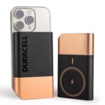 Duracell Magnetic Wireless Power Bank 10000 mAh, Magsafe Compatible, Fast Charging, Compact, 15W Wireless Charging, 22.5W USB A/Type C Output, for iPhone, Smartphones, USB & Qi Enabled Devices, Black - Image 2