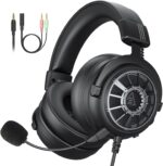 EKSA StarEngine E5000S Gaming Headset for PC, PS4, PS5, Switch, Xbox One, Xbox Series X/S-Wired Gaming Headphones with Detachable Noise Cancelling Mic, 50mm Drivers, 3.5mm Over-Ear Computer Headphones - Image 2