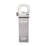 EVM EnStore 64GB Metal USB 2.0 Flash Drive - High Read Speeds up to 15MB/s & Write Speeds up to 8MB/s - Durable Metal Casing - Ideal for Data Transfer & Storage - (EVMPD/64GB) - Image 2