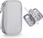 Electronics Organizer Travel Case – 2-Layer Waterproof Cable Storage Bag for Cords, Chargers, Phone, USB, Earphones & Accessories – Portable Tech Organizer Pouch 1PC (Grey) - Image 2