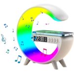 Elevea 𝟏𝟓 𝐘𝐞𝐚𝐫𝐬 𝐆𝐮𝐚𝐫𝐚𝐧𝐭𝐞𝐞, Elevea G-Shape RGB Bluetooth Speaker – Smart Alarm Clock with LED Light Display for Bedroom, Living Room, Game Room – Wireless Music & Clock - Image 2