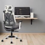 Ergolux High Back Ergonomic Office & Study Chair | 3 Year Warranty | Adjustable Height, Tilt Lock, 2D Headrest, Adjustable Arms & Lumbar Support | Heavy Duty Metal Base | DIY | Grey - Image 2