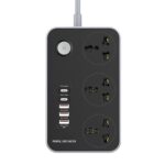 Extension Board with USB Ports 2500W Extension Fire Resistant 3 Socket with 38W 3 USB & 20W Fast 2 Type C Ports Fast Charger Heavy Duty & Universal Surge Protection Sockets with 2 Miter Wire - Image 2