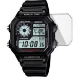FCS (Pack of 3 Screen Guard for Casio Watch-AE-1200WH-1AVDF (D097) | 0.33mm Anti Shock Screen Protector | (CASIO-AE-1200WH-1AVDF-D097),Polyethylene Terephthalate - Image 2
