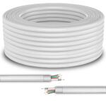 FEDUS 23AWG Pure Copper 3+1 CCTV Camera Coaxial Cable For High-Speed Audio Video Signal BNC Video & Power Cord With Breading Alloy Positive Negative Mic Earth Wire 3M - Image 2