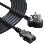 FEDUS 3M Computer Power Cable Cord for Desktops PC and Printers/Monitor SMPS IEC Mains Black - Image 2