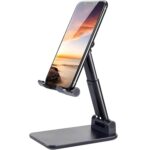 Foldable & Portable Mobile Stand for Desk, Adjustable Height & Viewing Angle Phone Holder for Desk, Bed, Study & Video Recording, Stable Base Stand for iPhone & Smartphones - Image 2