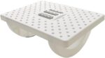 Footrest for Office Chair with Massage Texture and Roller, Ergonomic Under Desk with, Non-Slip Foot Stools for,Leg Resting Stool for Home, Table and Sofa-White - Image 2