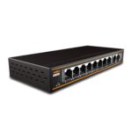 Frontech 8 Port PoE+ Switch with 2 Uplink Ports, 120W PoE Budget, Fast Transmission, Plug & Play, Wall Mount, 2-Year Warranty (NC-0048) - Image 2