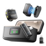 GRENARO P10 Wireless Mic for Youtubers with 3-Level Noise Reduction,Mic for YouTube Wireless with 40H Charging Case,Compatible with Devices Featuring Type-C and Lightning Ports Devices - Image 2