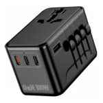 GaN 100W Universal Travel Adapter All in One Includes Indian 3-Pin Plug, 4 USB A/C & 2500W AC Socket, for US, UK, Canada, Europe, India, Africa 200+ Countries,100-250V Voltage - Image 2