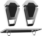 GadgetBite Laptop Mini Stand Premium Metal | Portable Invisible Laptop Riser for Desk, Bed & Table | Ergonomic Cooling Support for 12–20 Inch Laptops Silver (1 Pair) - Image 2
