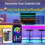 Gesto 5V USB Led Strip Light – Music Sync RGB Multicolor Background Lighting for TV PC Laptop Bias Lighting Gaming Room | TV Backlight Bluetooth App. and Remote Controlled (3 Meter for 40-49" TV's) - Image 2