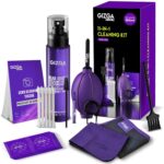 Gizga Pro Series 11-in-1 Cleaning KIT - 150ml Cleaning Spray, Air Blower, 50-Lens Tissues, Swabs & Wipes, Brushes, Key Puller, Microfiber Cloths & More for Laptop PC Keyboard Camera Smartphone Tablet - Image 2