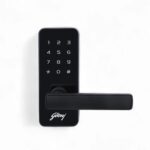 Godrej Smart Lock I Catus Touch I Digital Lock for Main and Internal Wooden Door I 2 in 1 Access I Pin Access I Mechanical Key I Black Finish I 3 Years Warranty | Free Installation - Image 2