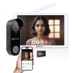 Golens Wireless Door Bell with Camera for Home | 1080P HD Video Door Bell with 8" Touch Screen | Motion Detection | Smart Life App | No Monthly Fees | 2.4G/5G WiFi Supported | DB1 - Image 2
