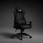 Green Soul Beast Racing Edition Ergonomic Gaming Chair with Premium Fabric & PU Leather, Adjustable Neck & Lumbar Pillow, 3D Adjustable Armrests & Strong Nylon Base (Full Black) Installation Provided - Image 2
