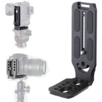 HOT-L Type Quick Release Vertical Plat 1/4 Horizontal Universal Plat stabilizer Dual Camera L Bracket Plat for DSLR SLR Video Shooting Compatible with Nikon, Canon - Image 2