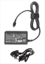 HP Orignal 65W USB C Laptop Charger AC Adapter Replacement for HP Spectre X360,Spectre,Elitebook x360,Elitebook,Envy,Chromebook,Elite x2,ProBook Travel Type C (3 Pin with Power Cable) - Image 2