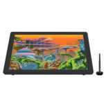 HUION Kamvas 22 Plus QLED Drawing Tablet with Full-Laminated Screen USB-C Connection 140% sRGB Tilt, 21.5 inch Graphics Art Tablet for Artist & Designer, Work with Mac, Windows, Linux & Android Black - Image 2