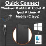 High-Speed 500GB Ultra Slim Portable External Hard Drive - 2-in-1 Type C & USB 3.0, Compatible with PC, Mac, Laptop, PS4, Xbox, iPad, Tablet, Mobile (Black) - 1 Year Warranty (500 GB) - Image 2