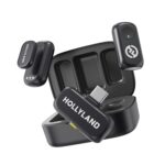 Hollyland Lark A1 Duo Wireless Magnetic Microphone for iPhone15/16/iPad/Android Phone, Mini Wireless Mic with 3-Lv Noise Cancel, EQ&Reverb, 6-Lv Gain Control for YouTube Podcast Vlog Content Creation - Image 2