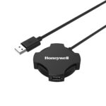 Honeywell 4 in 1 Ultra Slim USB Hub 2.0,1.2Meter(4 feet) Cable, with a Transfer Speed of 480MBPS, Universally Compatible with All USB PC Speaker Laptop Hard Drive Keyboard Printer Pen Drive - Image 2