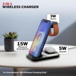 Honeywell Zest Wireless Clamp 3-in-1 23W Wireless Fast Charger with Type-C Input, QC 3.0, Stable Grip, Compatible with iPhone 8 and Above, Apple Watches, AirPods & Qi-Enabled Smartphones - Image 2