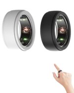 INOCEAN 2 PCS Silicone Rings, Smart Ring Silicone, Ring Cover Working Out Accessories, Elastic Ring Protection Smart Ring Protector Sleeve Accessories, Black - Image 2