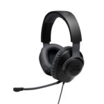JBL Quantum 100 Wired Over Ear Gaming Headphones with Mic, 40mm Realistic Dynamic Drivers, Detachable Boom Mic, 1kHz Sensitivity, Memory Foam Cushioning, PC/Mobile/PS/Xbox/Nintendo/VR Compatible-Black - Image 2