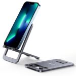 JSAUX Universal Mobile Stand for Desk, Foldable Aluminum Adjustable Phone Stand for Desk Smart Gadgets, Mobile Holder for Home Compatible for iPhone 16/15/14 Pro Max, Galaxy S25/S24/S23, Grey - Image 2