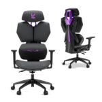 Kreo Premium Gaming Chair – Ergonomic Mesh & Fabric Chairs with Adjustable Armrests, Recline & Lumbar Support, BIFMA Certified (Actus) - Image 2