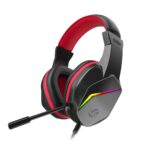 LAPCARE Bunker Gaming Over Ear Headset with RGB Back Lights|40Mm Drivers|3.5Mm+USB Jack|Adujustable Microphone|Light Design&Comfortable|Super Anti Violence&Break|Braided PVC Line(Lhp-210),Black - Image 2