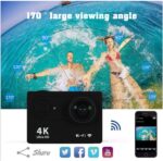 Lapras 𝟏𝟓 𝐘𝐞𝐚𝐫𝐬 𝐆𝐮𝐚𝐫𝐚𝐧𝐭𝐞𝐞 Mini 4K action camera waterproof sports camera with WiFi remote control for helmet outdoor travel recording - Image 2
