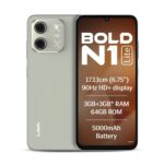 Lava Bold N1 Lite (Crystal Gold, 3 GB RAM, 64 GB Storage) | 6.75" HD+ Display | 13MP AI Dual Rear Camera | 5000 mAh Battery | Secure Face Unlock | Fingerprint Reader | Charger & Phone-Cover in Box - Image 2