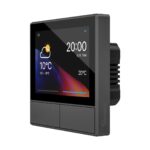 Ledgebit Nspanel EU Smart Scene 2 WayWall Switch Intelligent Color LCD Touch Smart, 230 Volts, Black - Image 2