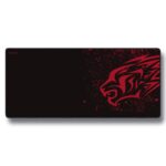 Leopard Non-Slip Rubber Base Mouse Mat 700 * 300 * 2mm Large Size Table Mat Stitched Edge Mousepad Gaming Mat Desk Mat Suitable for PC, Computer, Laptop (Red Leopard, 1-Pcs) - Image 2