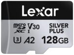 Lexar Silver Plus 128GB Micro SD Card, Microsdxc TF Card up to 205MB/s Reading, 150MB/s Write Micro SD+ Memory Card Adapter, A2, U3, Class 10, V30, Full HD and 4K UHD Video - Image 2