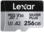 Lexar Silver Plus 256GB Micro SD Card, Microsdxc TF Card up to 205MB/s Reading, 150MB/s Write Micro SD+ Memory Card Adapter, A2, U3, Class 10, V30, Full HD and 4K UHD Video - Image 2