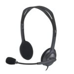 Logitech H111 Wired On Ear Headphones With Mic Black - Image 2