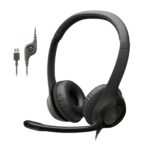Logitech H390 Wired Headset for PC/Laptop, Stereo Headphones with Noise Cancelling Microphone, USB-A, in-Line Controls, Works with Chromebook - Graphite - Image 2