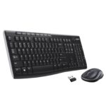 Logitech MK270r Wireless Keyboard and Mouse Combo for Windows, 2.4 GHz Wireless, Spill-Resistant Design, 8 Multimedia & Shortcut Keys, 2-Year Battery Life, PC/Laptop- Black - Image 2
