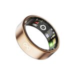 MYNK Alpha Smart Ring for Men & Women | Health & Fitness Tracker | Stress & Sleep Monitoring | Track Steps, Calories, HRV, HR, SPO2 | Waterproof | Gold, Size 9 - Image 2